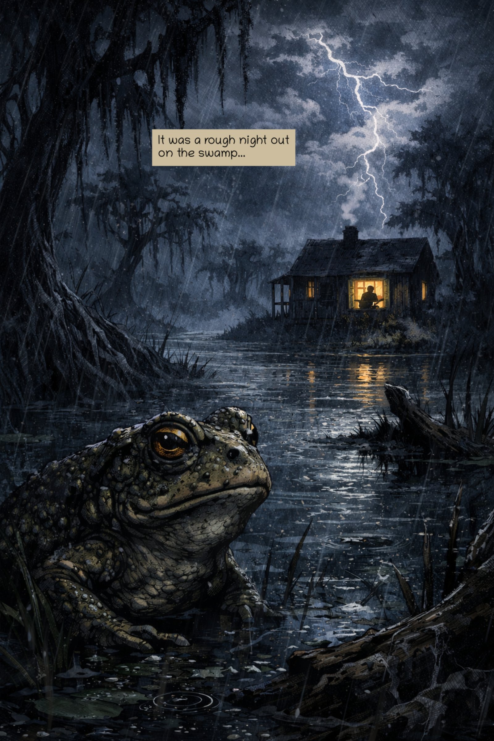 Swampman, comic page 1
